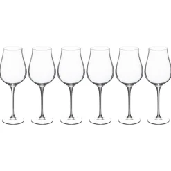 Lot de 6 verres à vin  "Oriane"