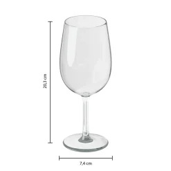 Lot de 6 verres à vin "Orpea"