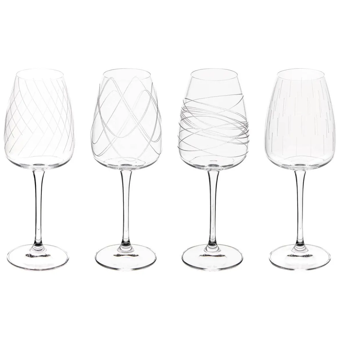 Lot de 4 verres à vin "Talia"