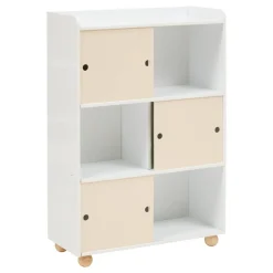 Meuble de rangement enfant 3 portes 2 niveaux "Bouli"
