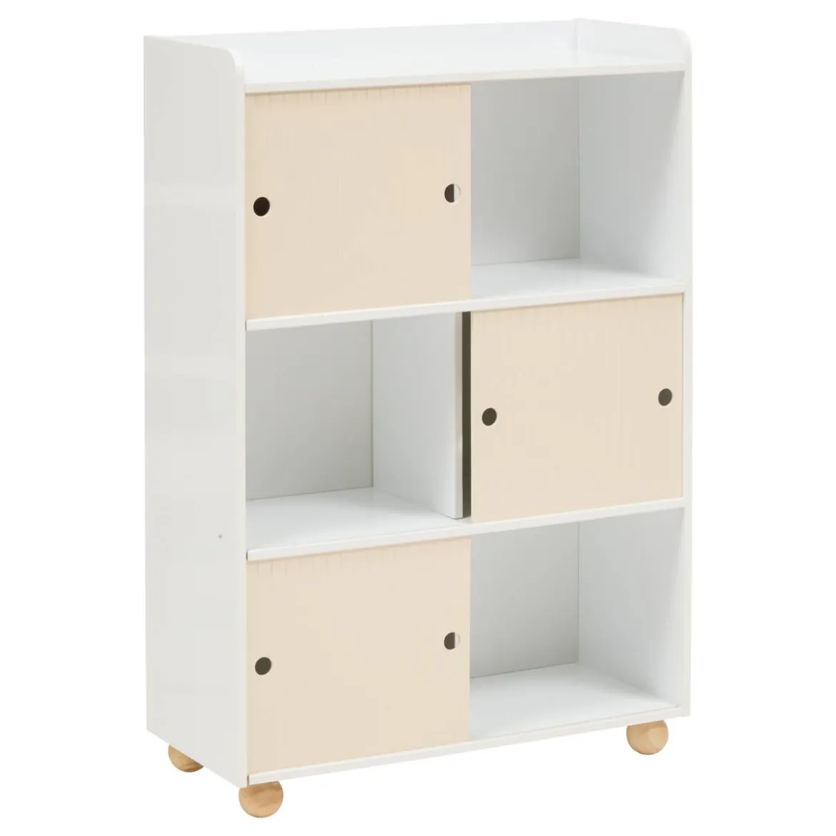 Meuble de rangement enfant 3 portes 2 niveaux "Bouli"