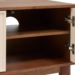 Meuble TV 2 portes 4 étagères