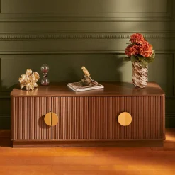 Meuble TV 4 portes 2 étagères