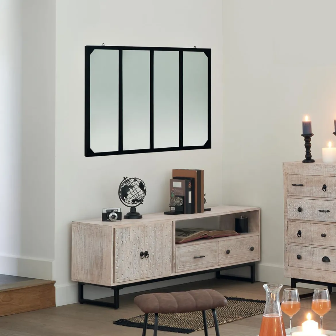 Miroir d'atelier "Lola"