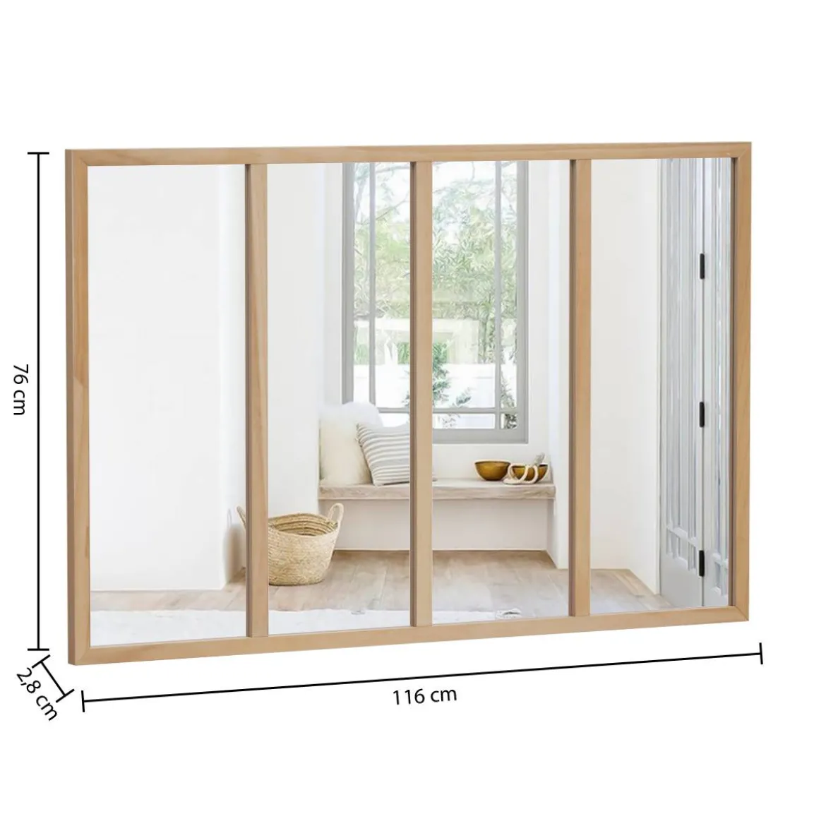 Miroir d'atelier "Nae"