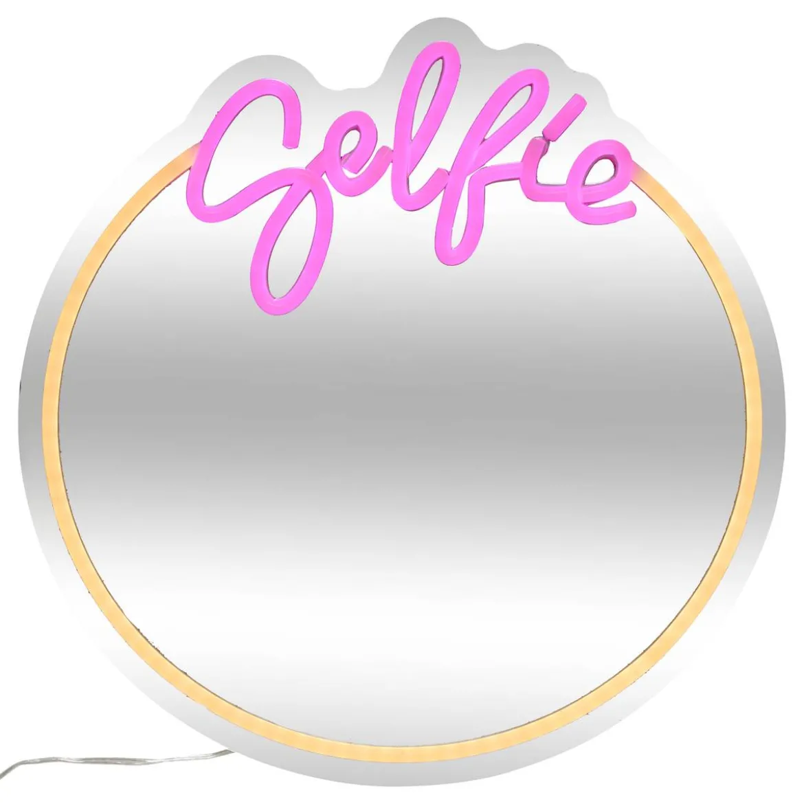 Miroir néon LED "Selfie"