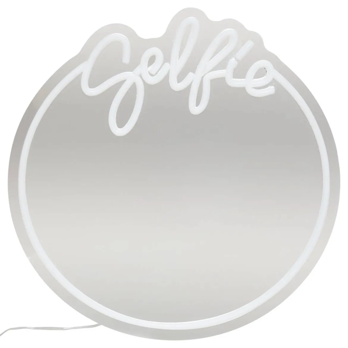 Miroir néon LED "Selfie"