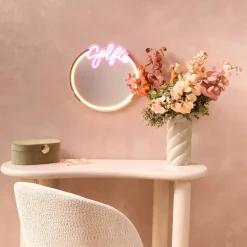 Miroir néon LED