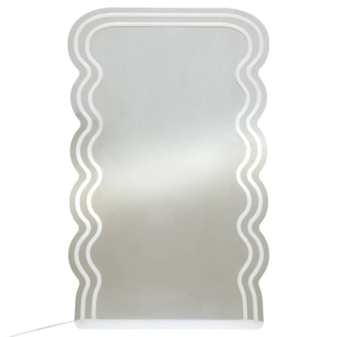 Miroir néon LED "Wavy"