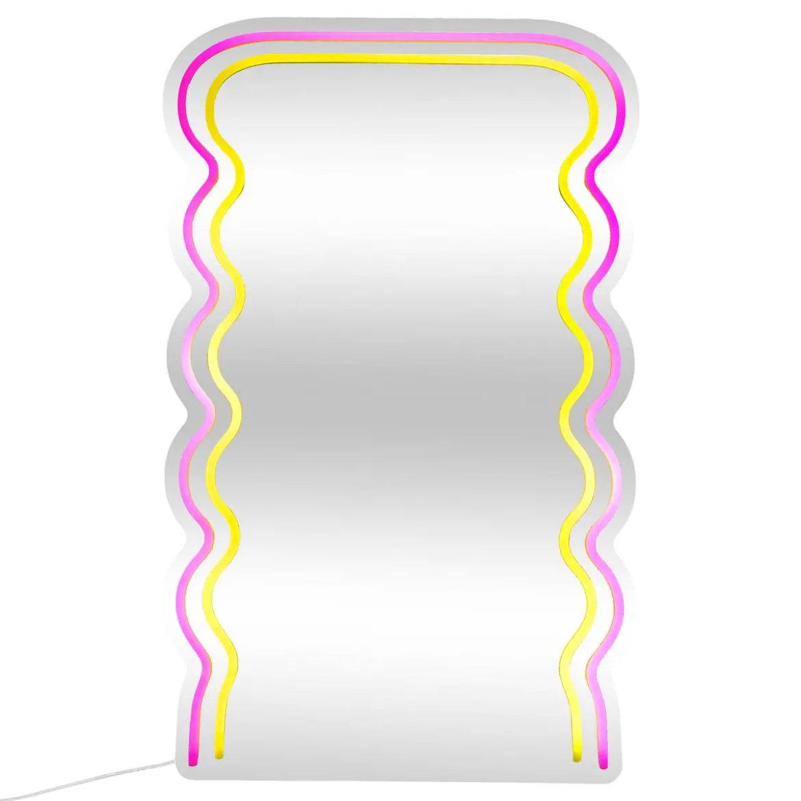 Miroir néon LED "Wavy"