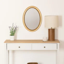 Miroir rond moulure