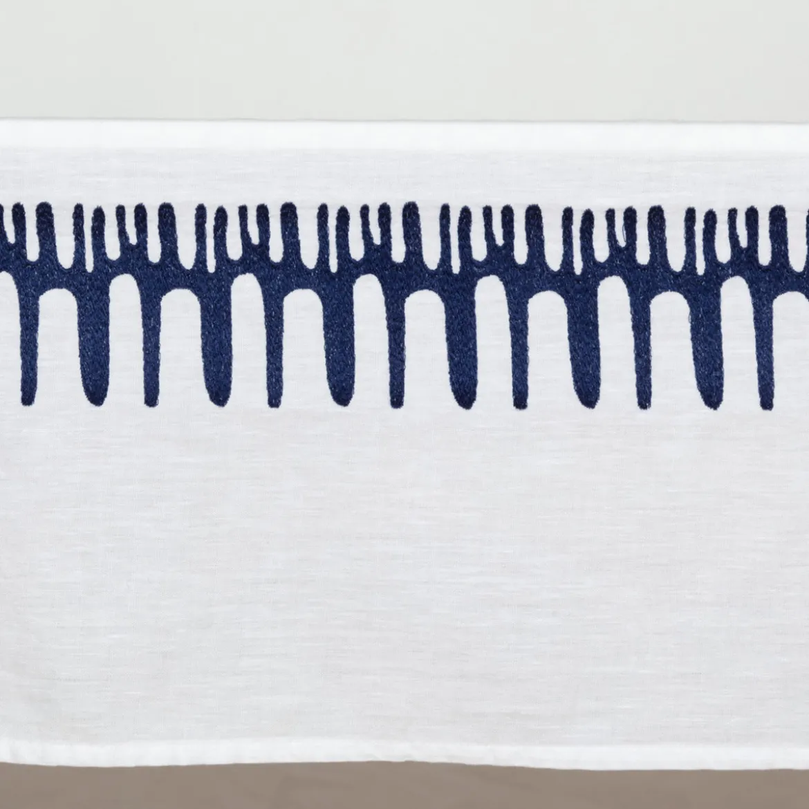 Nappe broderie "Lizandro", coton et lin
