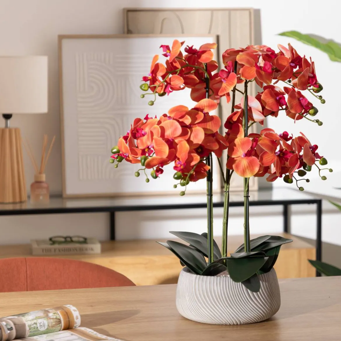 Orchidée artificielle en pot "Sanae"