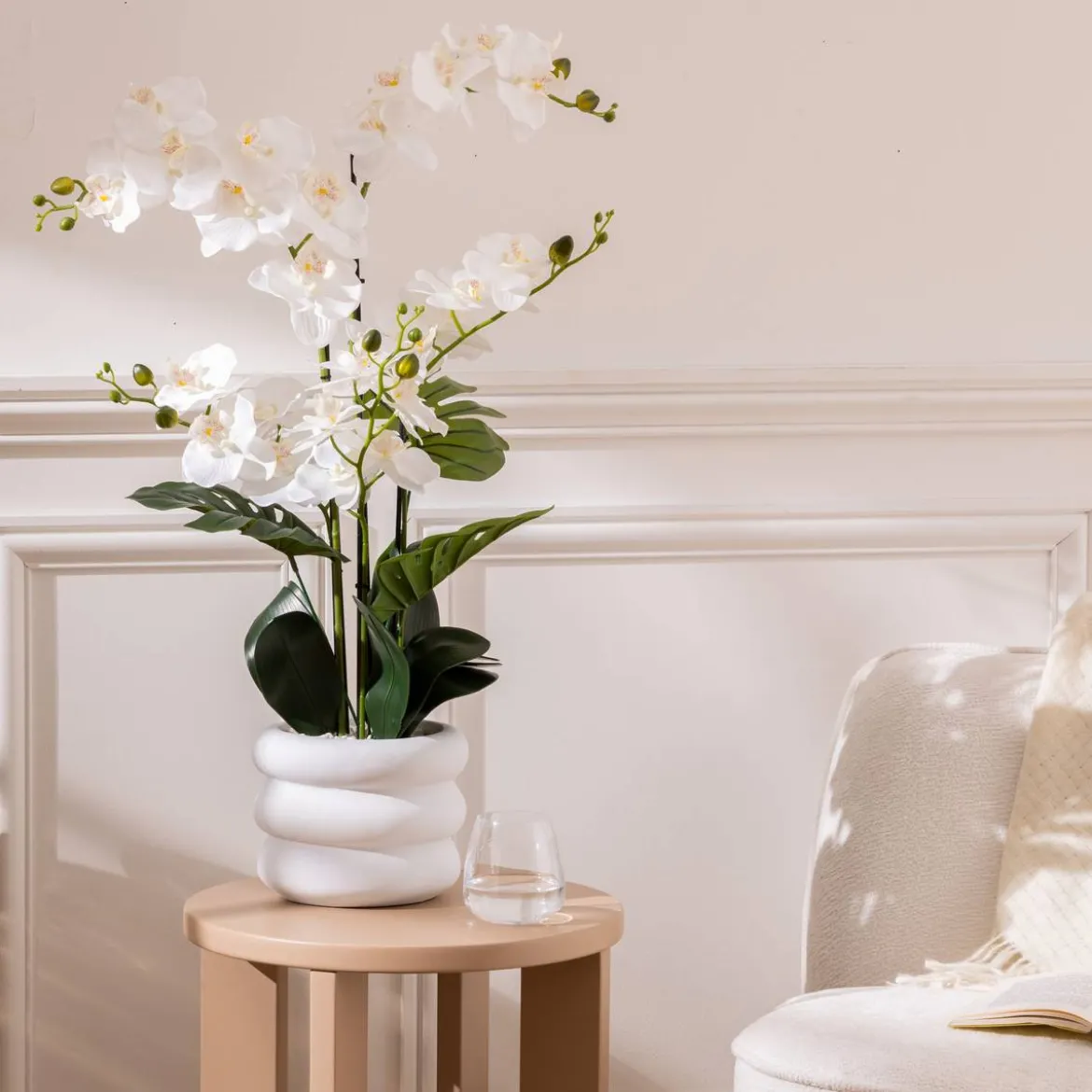 Orchidée artificielle en pot "Mick"