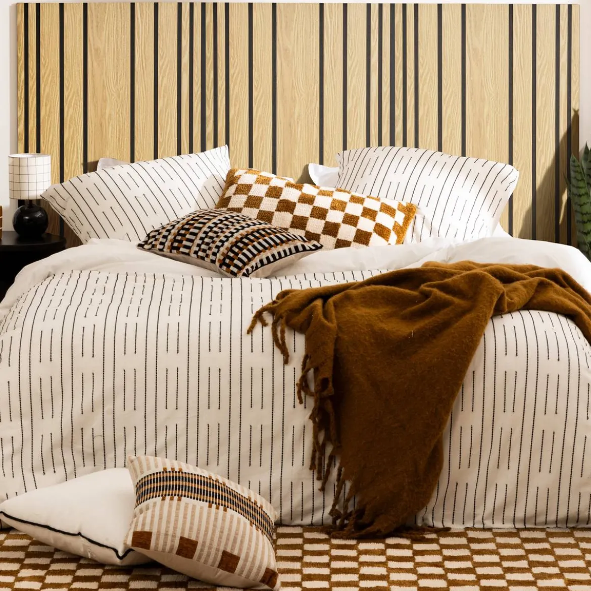 Panneau décoratif tasseaux bois "Colva"