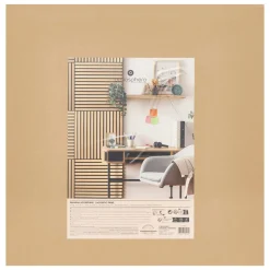 Panneau décoratif tasseaux bois