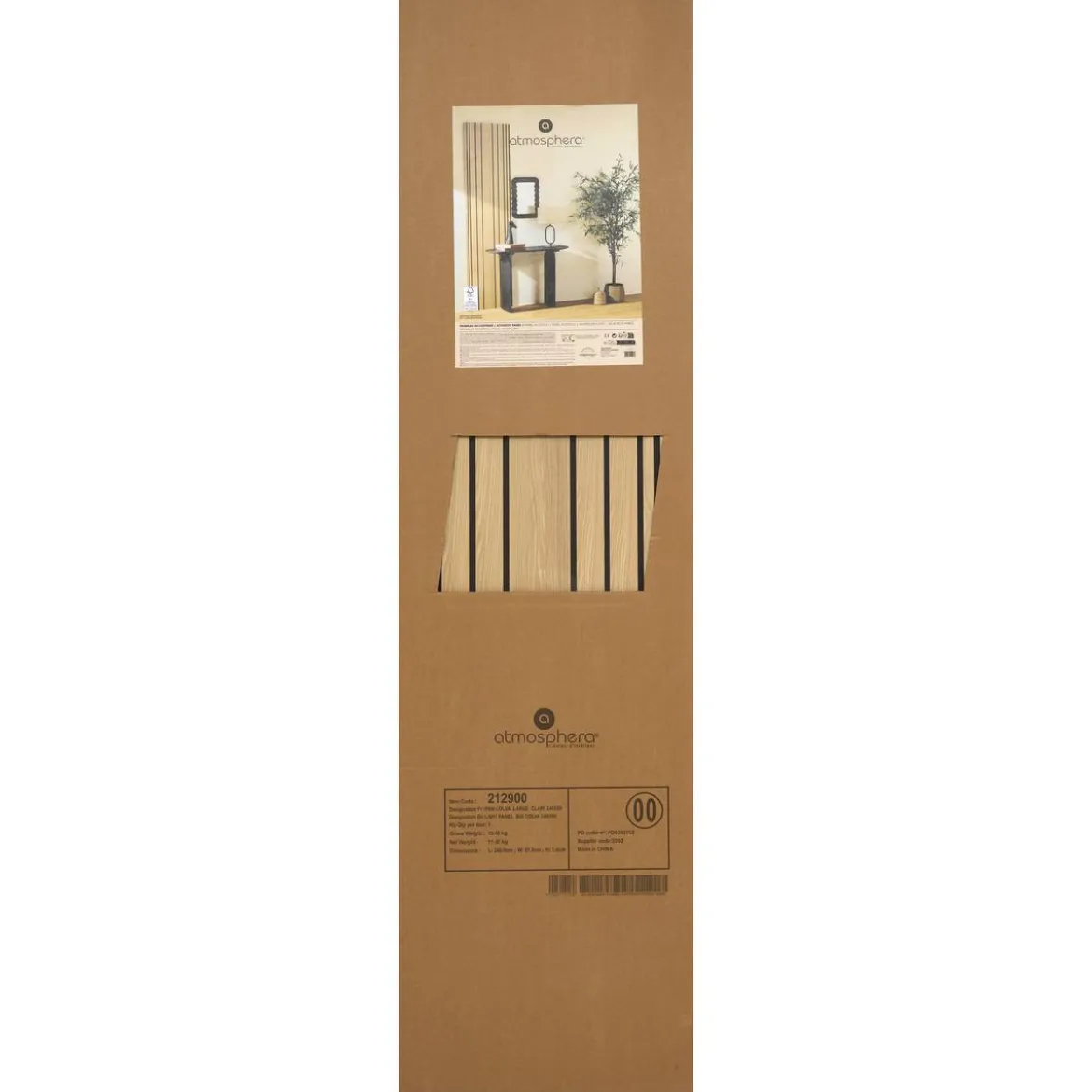 Panneau décoratif tasseaux bois "Colva"