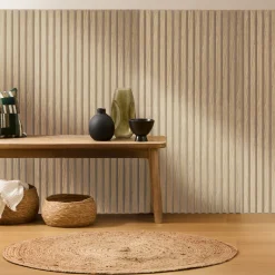 Panneau décoratif tasseaux bois