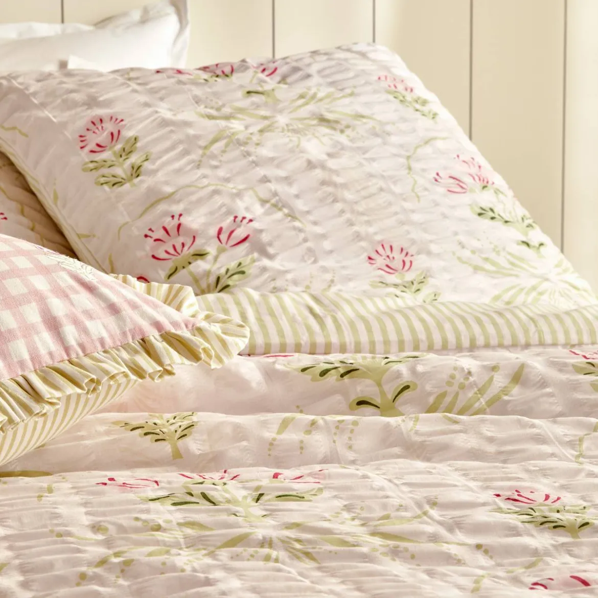 Parure de lit "Fleur de rose"