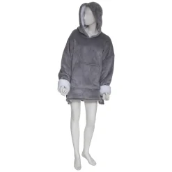 Plaid à manches capuche