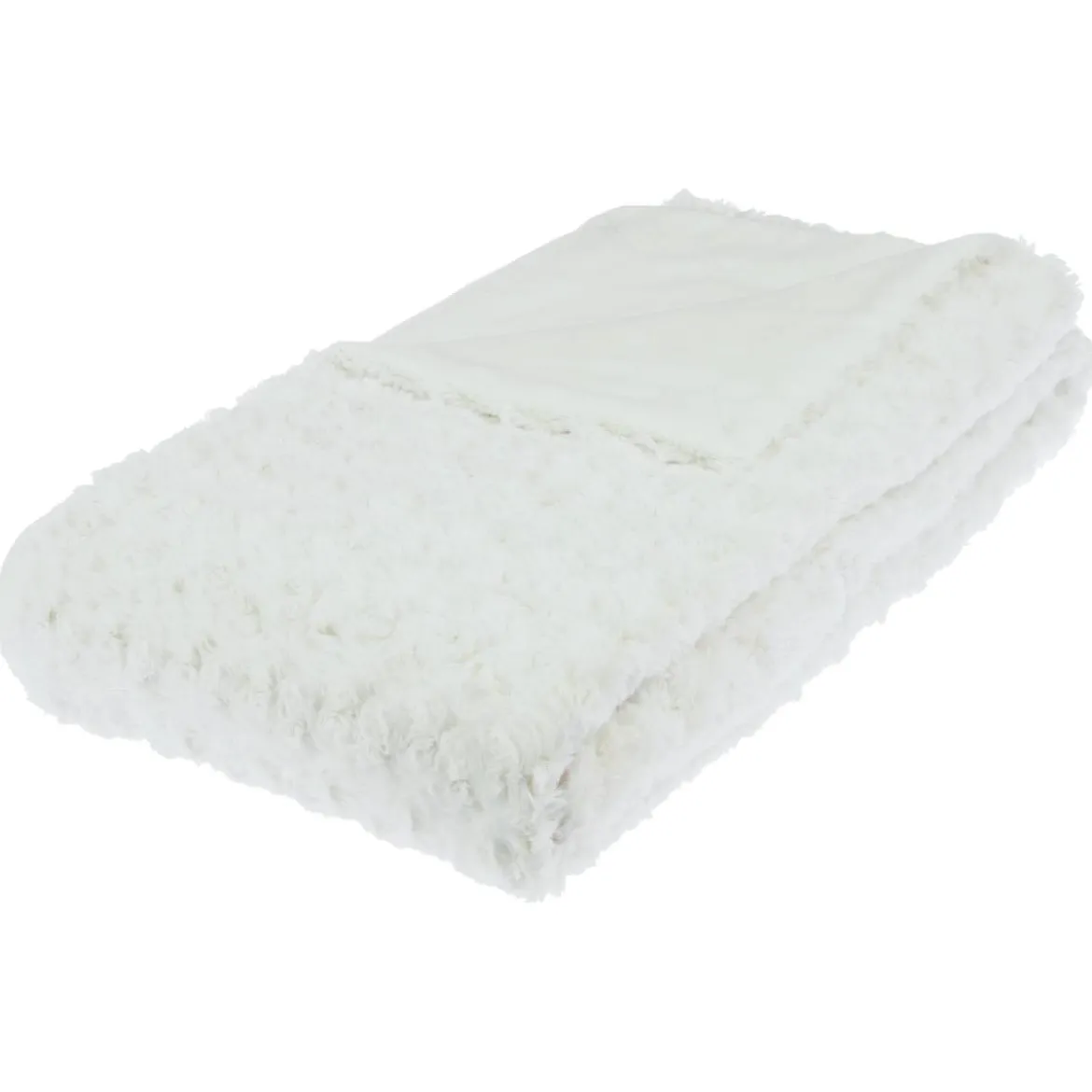 Plaid "Bouclette" fausse fourrure