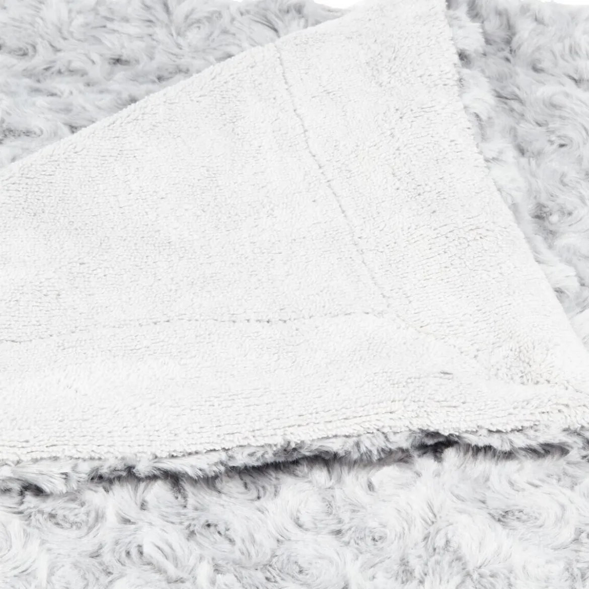 Plaid "Bouclette" fausse fourrure
