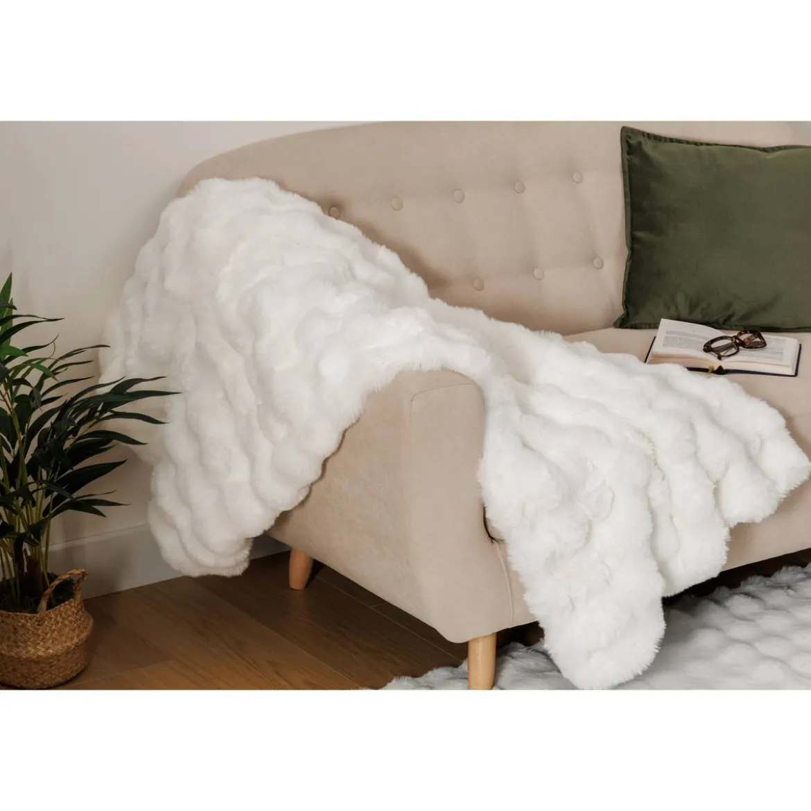 Plaid fausse fourrure 3D "Zephy"