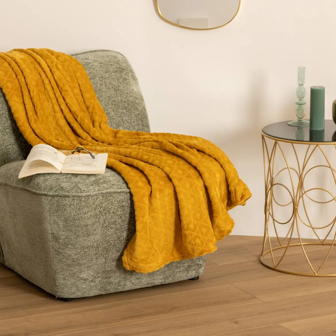 Plaid "Losange", flanelle