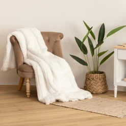 Plaid "Manoir" fausse fourrure
