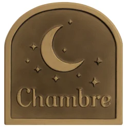 Plaque porte métal