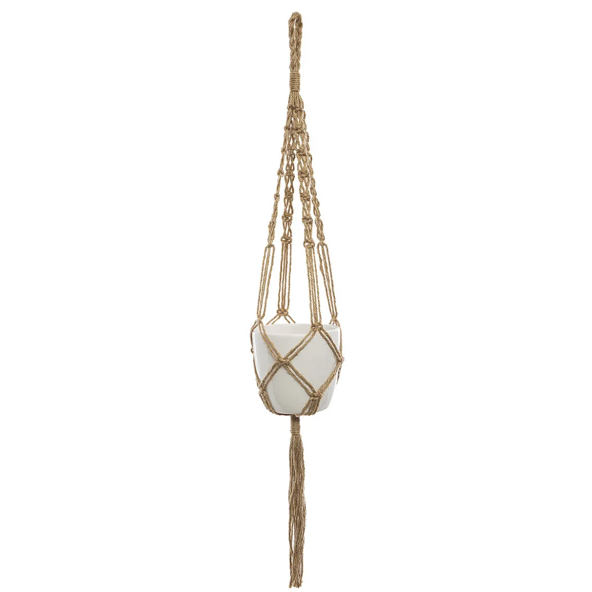 Pot suspendu jute
