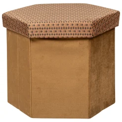 Pouf pliant hexagonal