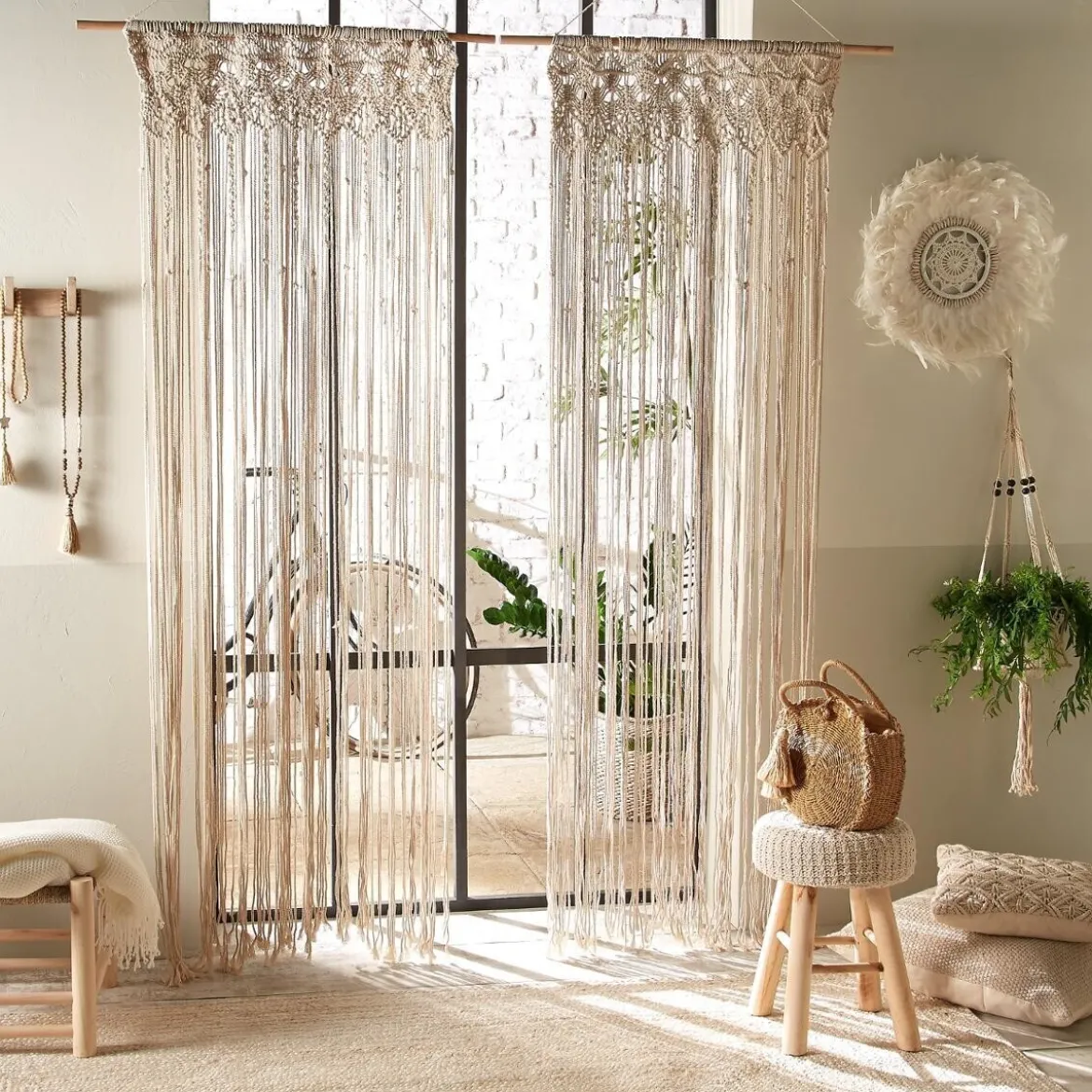 Rideau fil "Macramé"