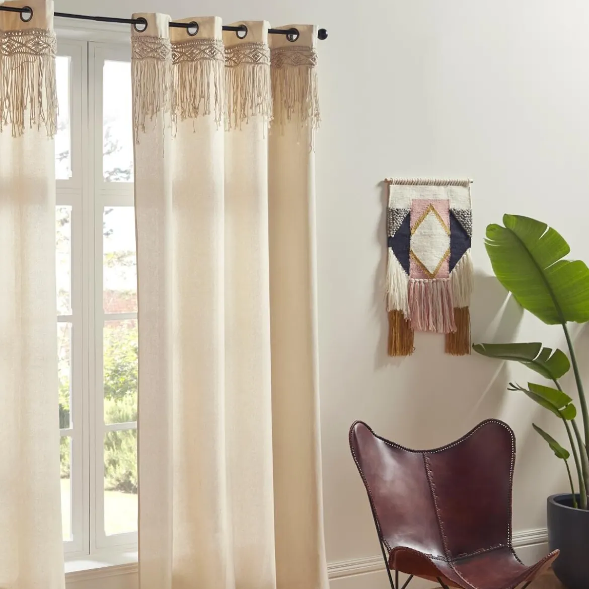 Rideau "Rituality" , macramé