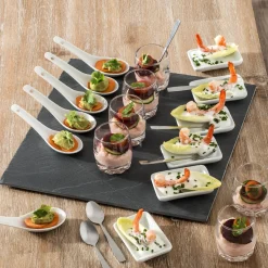 Service apéritif carré 25 pièces