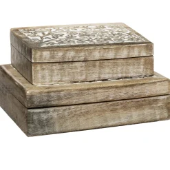 Set de 2 boîtes déco