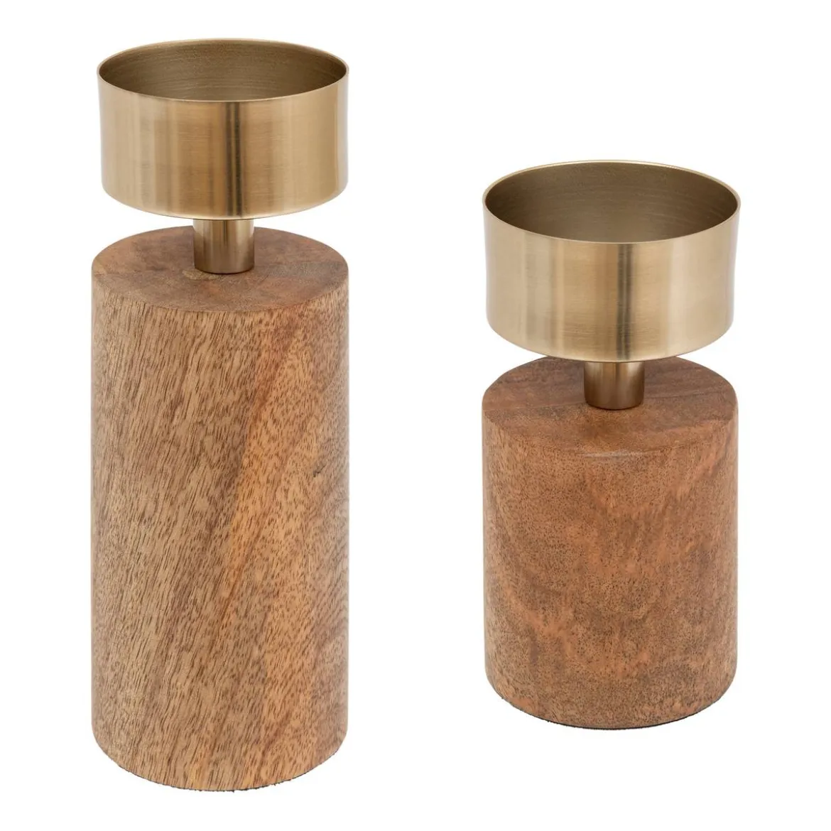 Set de 2 bougeoirs