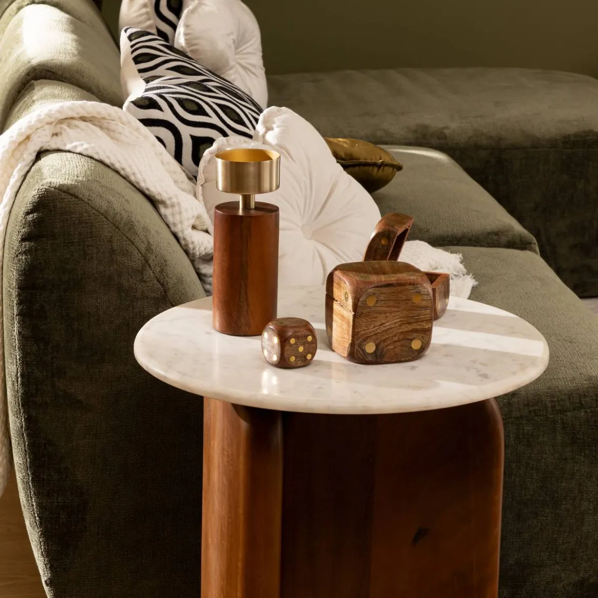 Set de 2 bougeoirs