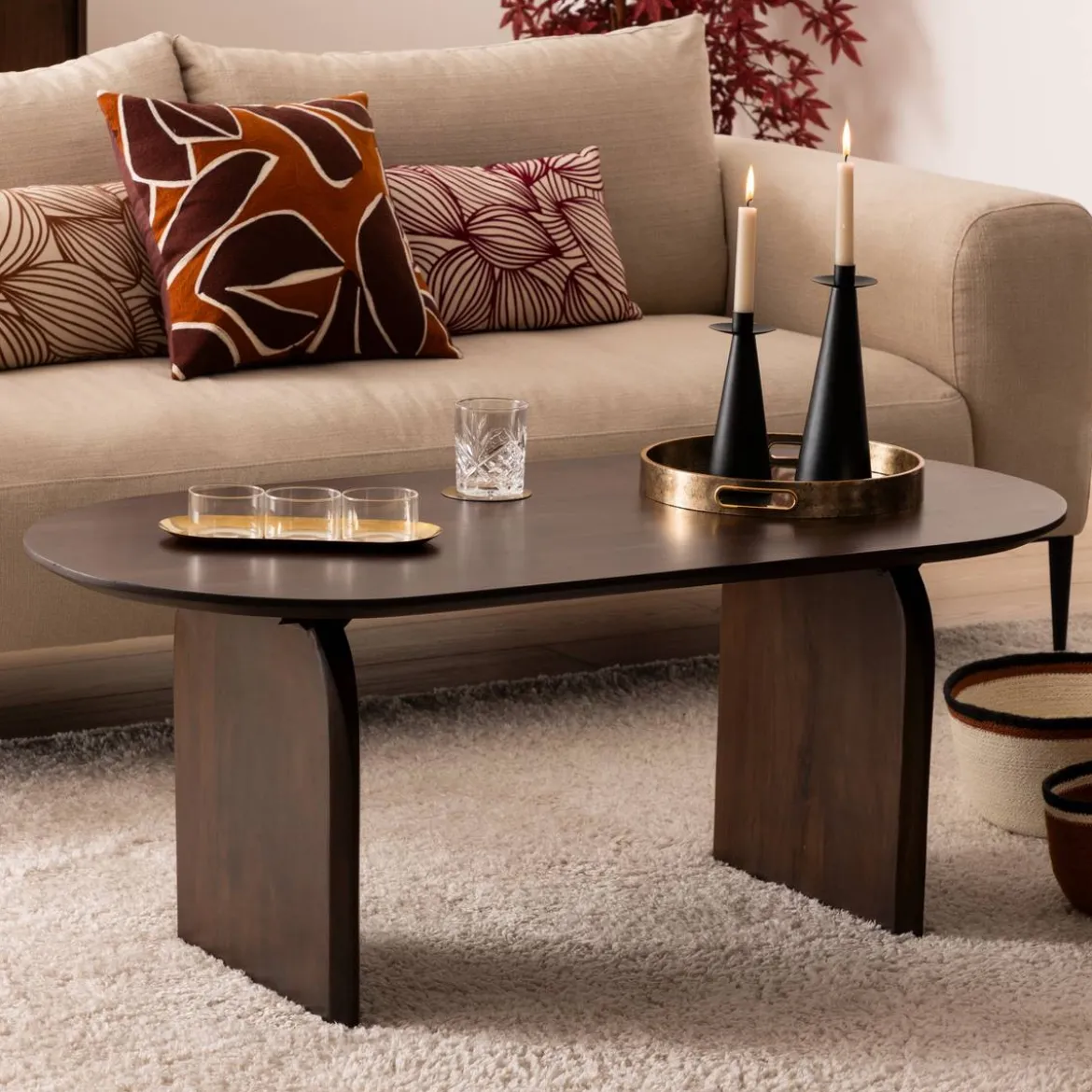 Set de 2 bougeoirs "Automne"