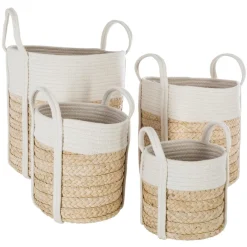 Set de 4 paniers à anses