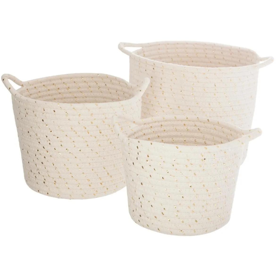 Set de 3 paniers "Lurex"