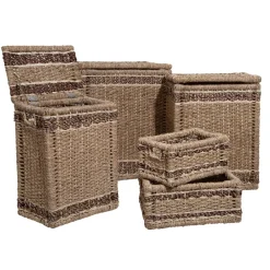 Set de 5 paniers rectangulaires