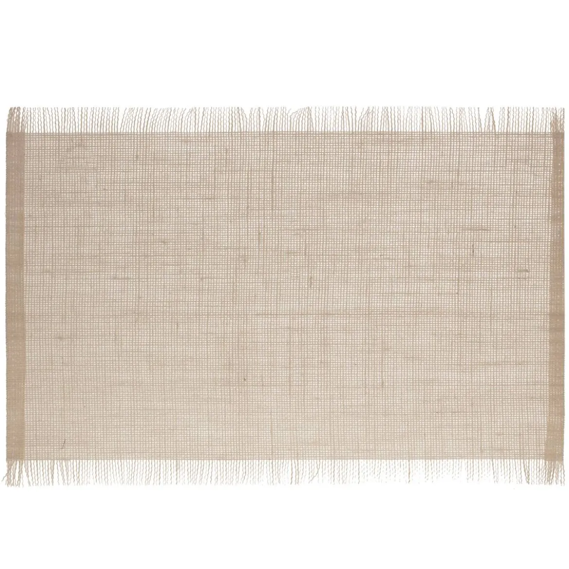 Set de table à franges, jute "Ambre"