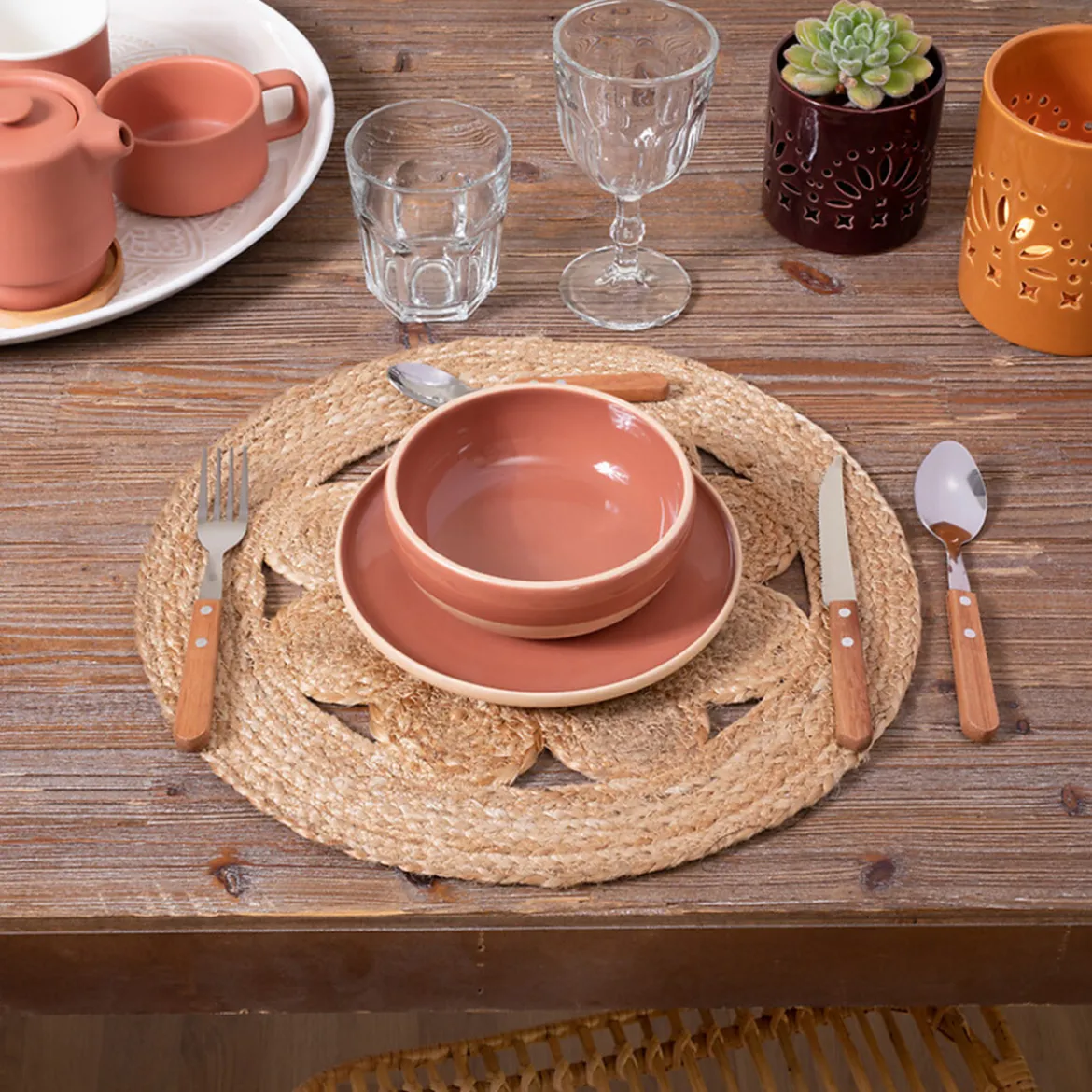 Set de table ajouré "Pia Jute"