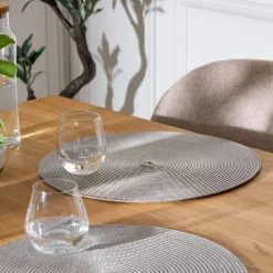 Set de table tressé rond "Tresse"