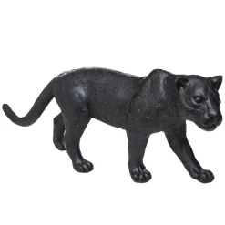 Statuette léopard, résine
