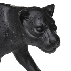 Statuette léopard, résine