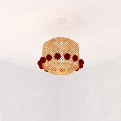 Suspension enfant "Liby', pompons