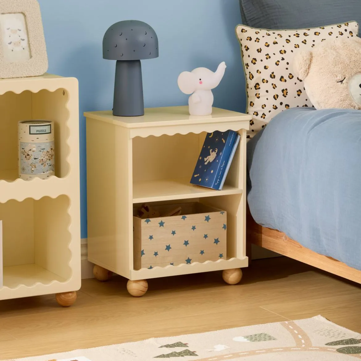 Table de chevet enfant 1 étagère "Bouli"