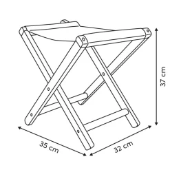 Tabouret pliant
